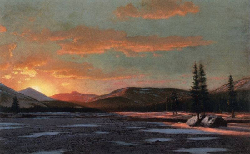 William Bradford Winter Sunset